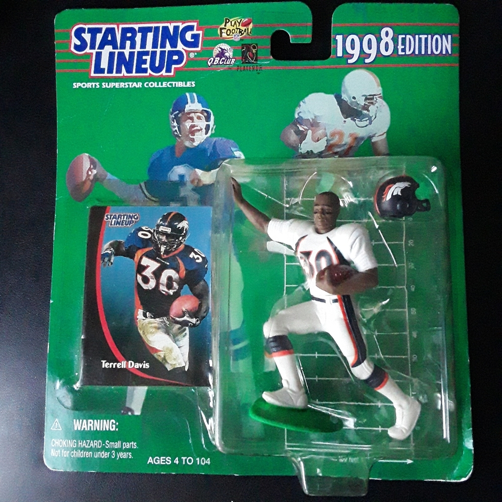 Starting Lineup Figure Terrell Davis 1998 Edition